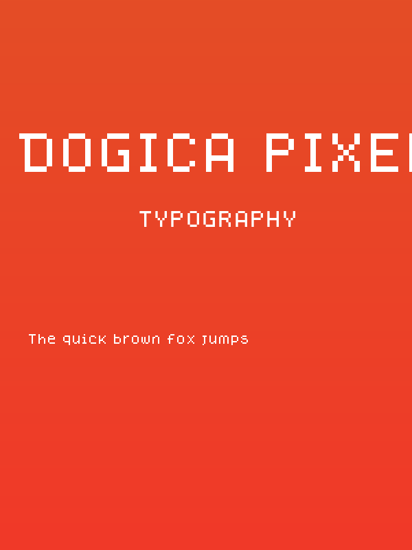 Dogica Pixel Poster