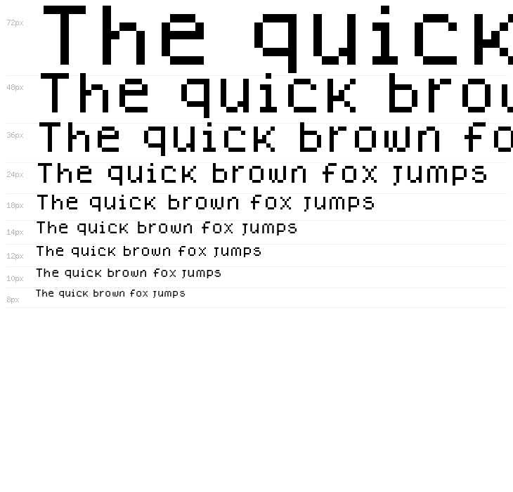 Dogica Pixel Waterfall