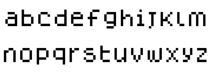 Dogica Pixel Font LOWERCASE