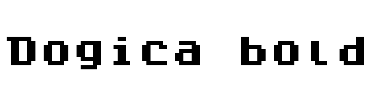 Dogica bold  免费字体下载