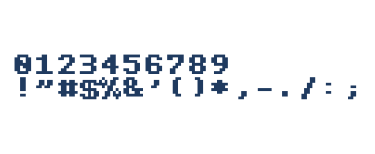 Dogica bold Other Characters