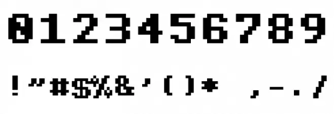 Dogica bold Font OTHER CHARS