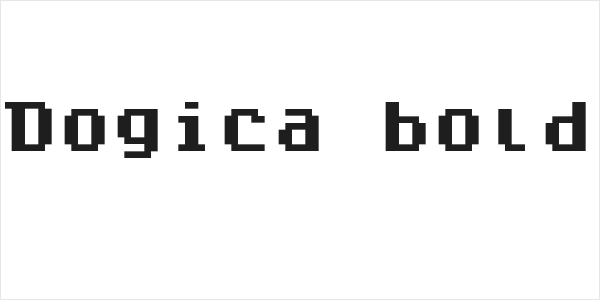 Dogica bold Logo