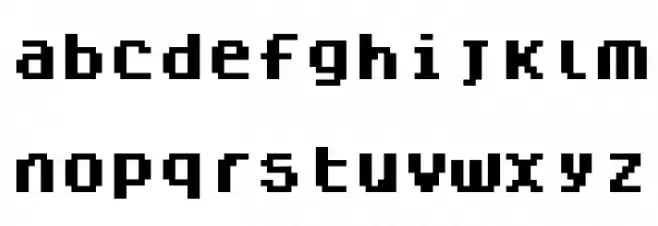 Dogica bold 字体 小写