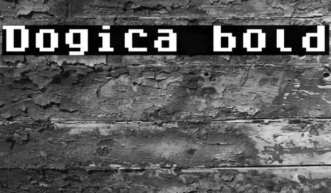 Dogica bold Font examples