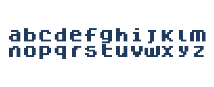 Dogica bold Lowercase