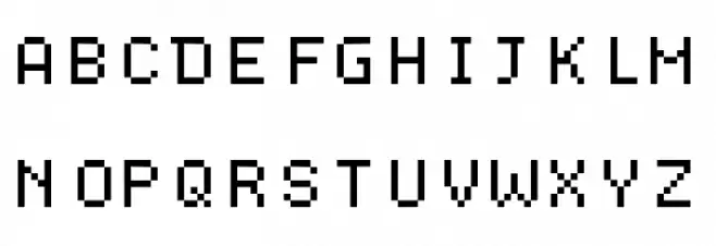 Dogica Font UPPERCASE
