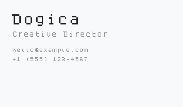 Dogica Business Card