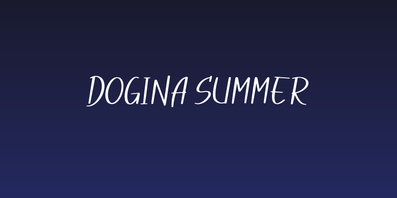 Dogina Summer Social Header