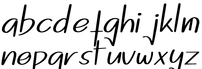 Dogina Summer Schriftart Kleinbuchstaben