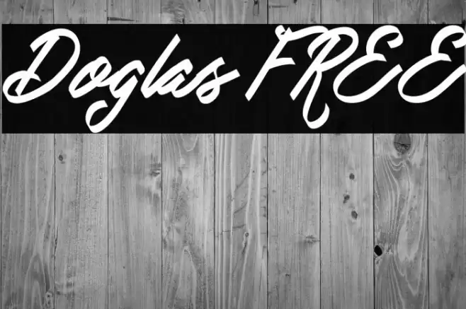 Doglas FREE Font examples