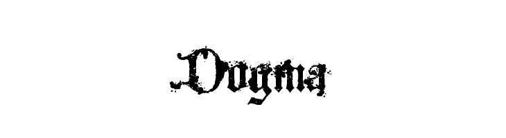 Dogma  フリーフォントのダウンロード