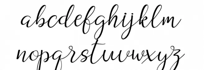 DogmaScript Schriftart Kleinbuchstaben