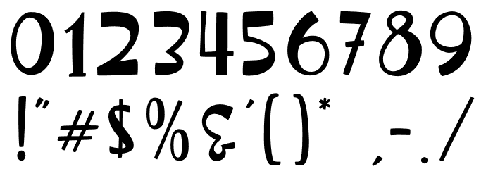 Dogmeal Figure Font OTHER CHARS