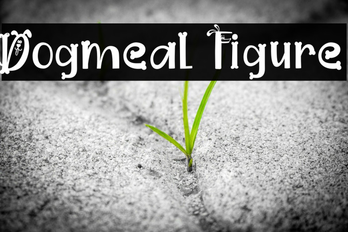 Dogmeal Figure Font examples