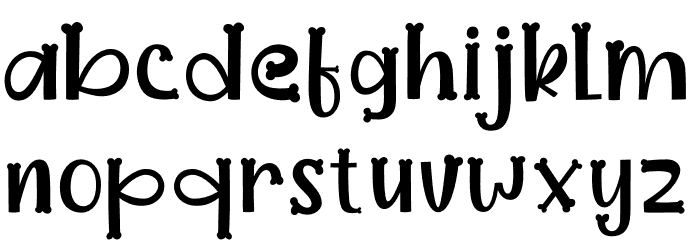 Dogmeal Figure Font LOWERCASE