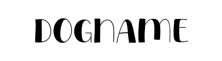 Dogname  フリーフォントのダウンロード