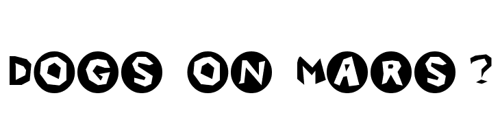 Dogs on Mars? Font