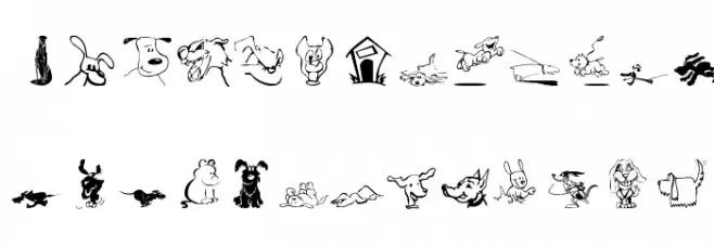 DogsDogs フォント 小文字
