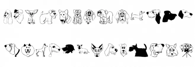 DogsFewCats フォント 小文字