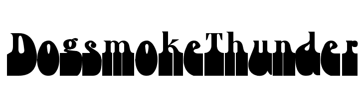 Dogsmoke Thunder  Frei Schriftart Herunterladen