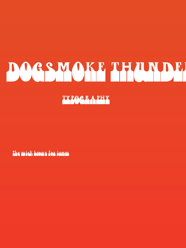 Dogsmoke Thunder Poster