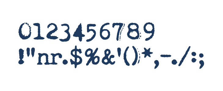 Dogtown Typewriter Other Characters