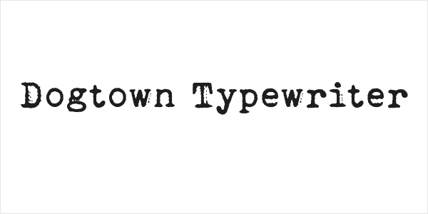 Dogtown Typewriter Logo