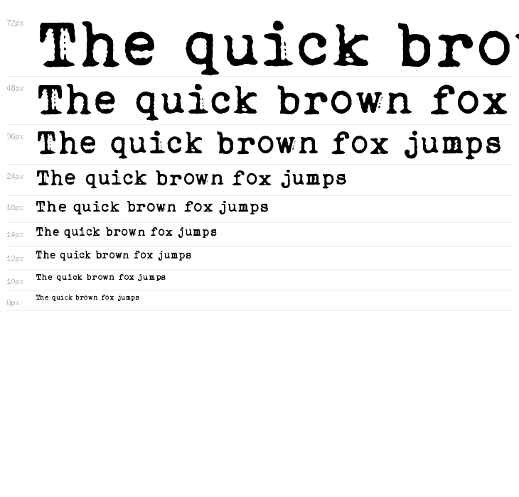 Dogtown Typewriter Waterfall