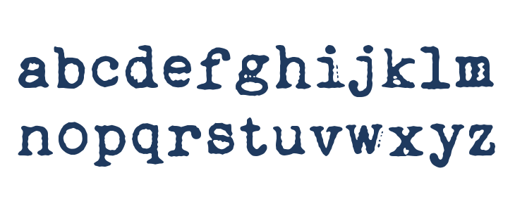 Dogtown Typewriter Lowercase