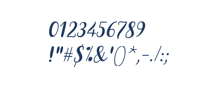 Dohearts Italic Other Characters