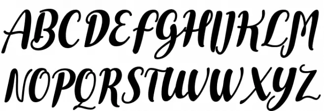 Dohearts Italic フォント 大文字