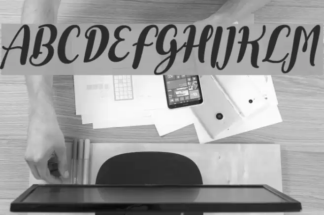 Dohearts Italic Font examples