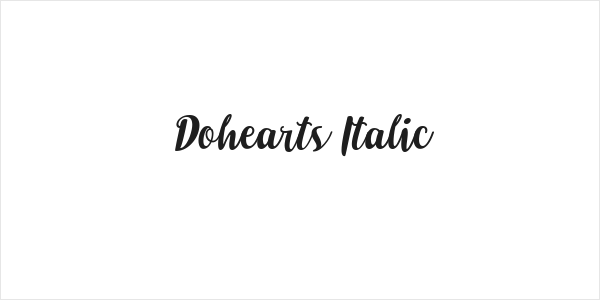 Dohearts Italic Logo
