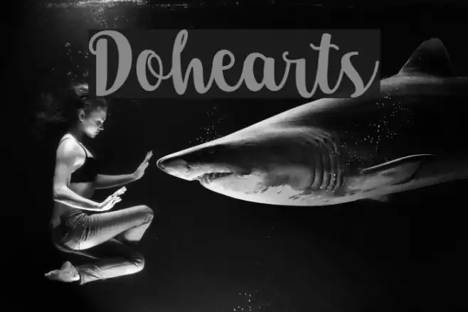 Dohearts Font examples