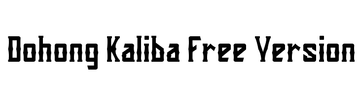 Dohong Kaliba Free Version Caratteri