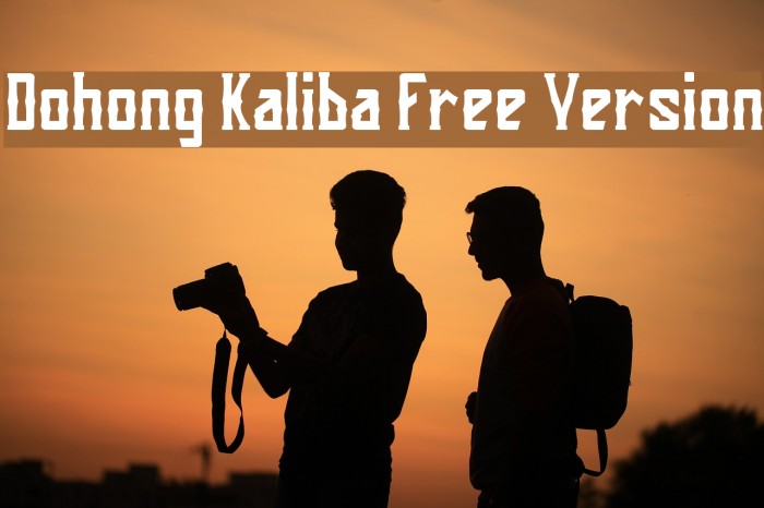 Dohong Kaliba Free Version Font examples