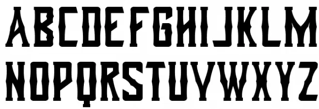 DohongKalibaFreeVersion Шрифта ВЕРХНИЙ