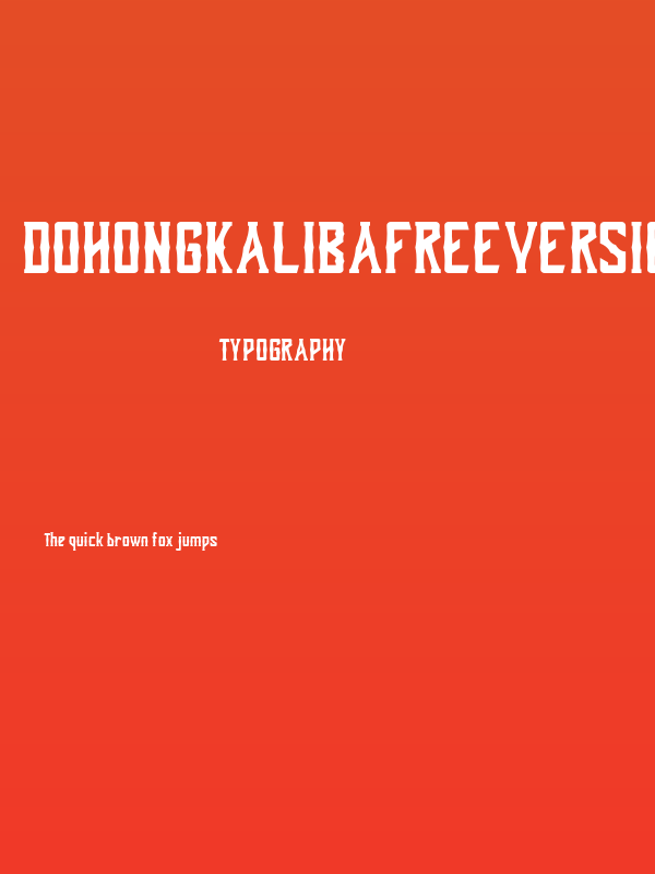 DohongKalibaFreeVersion Poster