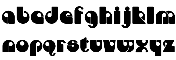 DojoCP Schriftart Kleinbuchstaben