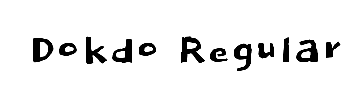 Dokdo Regular  नि: शुल्क फ़ॉन्ट्स डाउनलोड