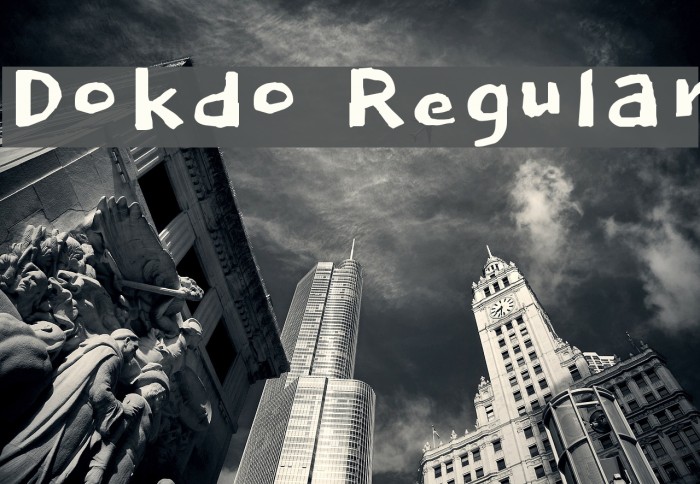 Dokdo Regular Font examples
