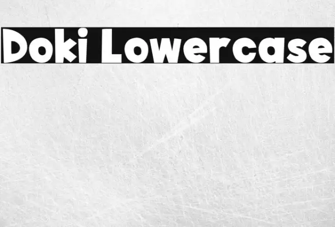 Doki Lowercase Example 2