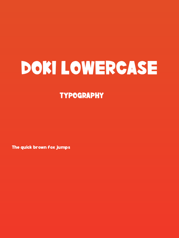 Doki Lowercase Poster