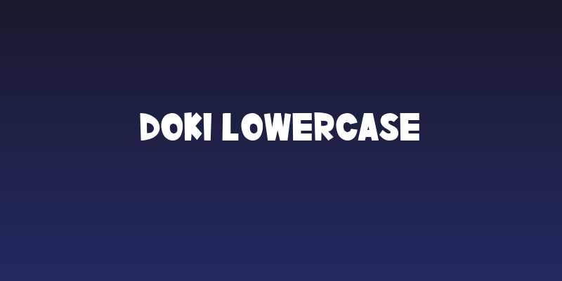 Doki Lowercase Social Header