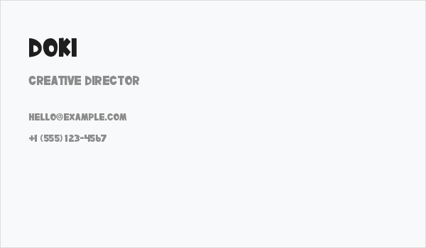 Doki Business Card