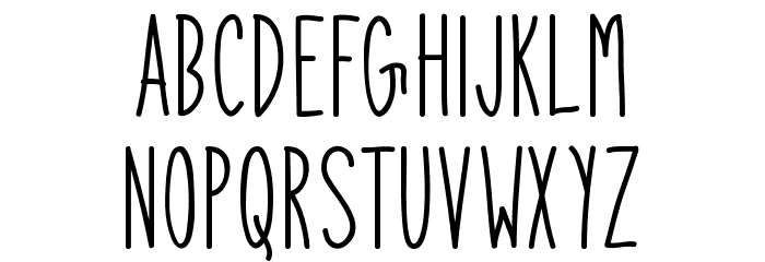 Dokrak Font LOWERCASE