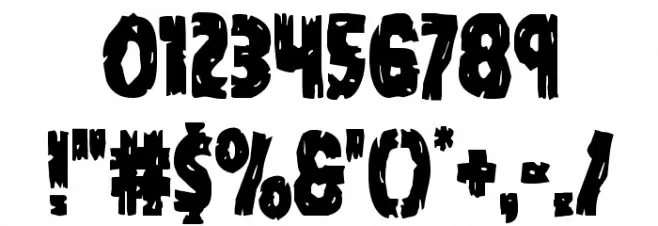 Dokter Monstro Condensed Font OTHER CHARS