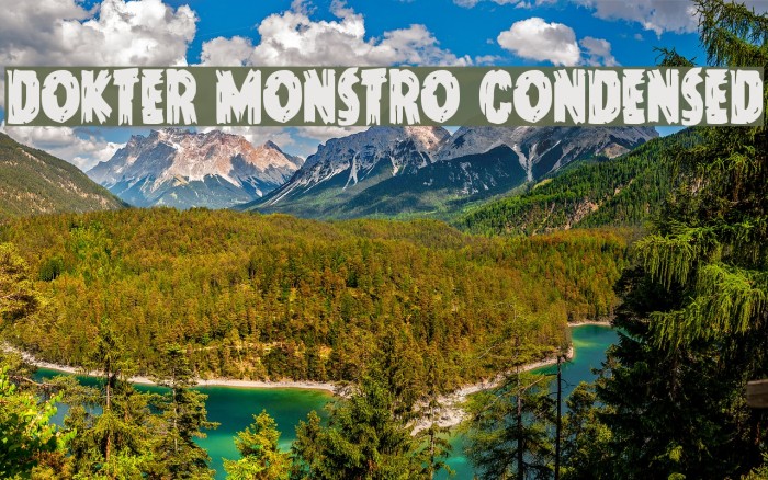 Dokter Monstro Condensed Font examples
