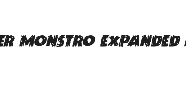 Dokter Monstro Expanded Italic Logo